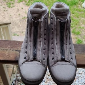 All Saints zip-up high top sneakers